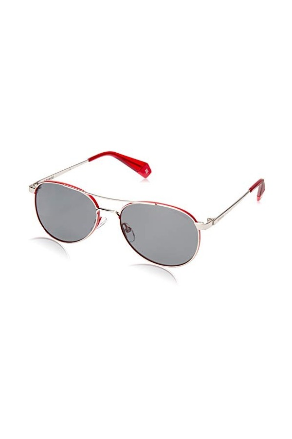 Polaroid PLD 6070/S/X Sunglasses, J2b/M9 Silver Red, 56 Mixte