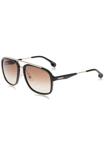 Carrera 133/s Sunglasses, 2M2/HA Black Gold, 57 Unisex