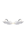 Toyvian Lunettes de soleil pour femme - Sans bord - Flambant - Lunettes dété - Lunettes de soleil Narrow - Pour bar, été haw