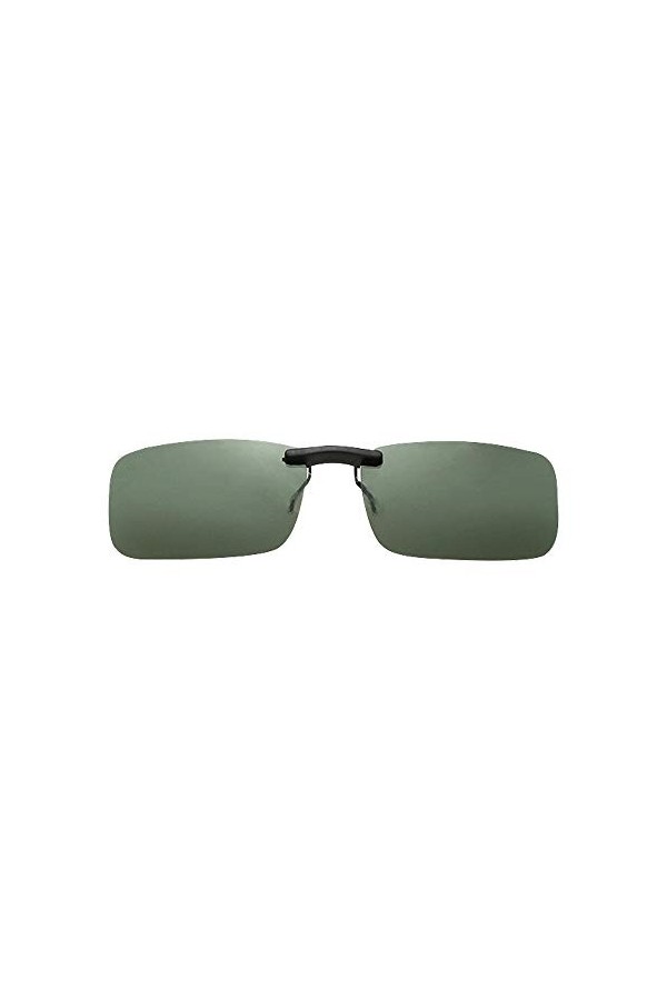 BOZEVON Lunettes de Soleil Clip Polarisantes Unisexes Anti-reflets UV400 - Adaptées pour Lunettes de Extérieure/Conduite/Pêch