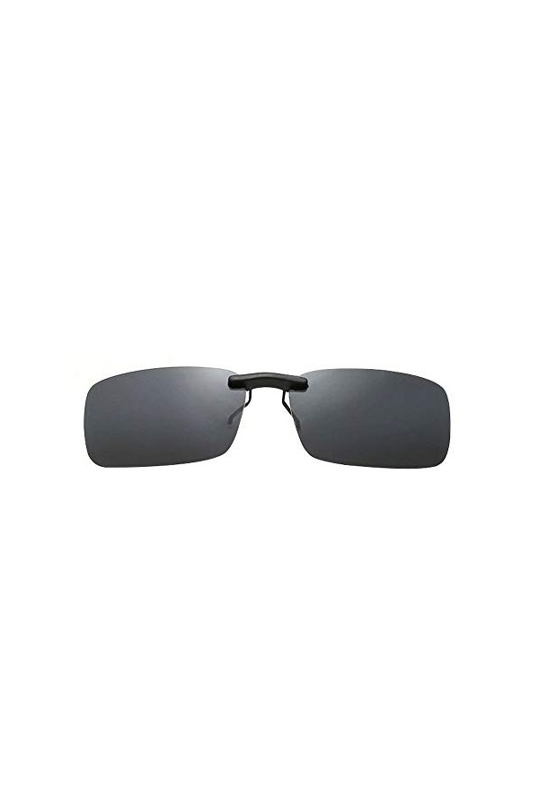 BOZEVON Lunettes de Soleil Clip Polarisantes Unisexes Anti-reflets UV400 - Adaptées pour Lunettes de Extérieure/Conduite/Pêch