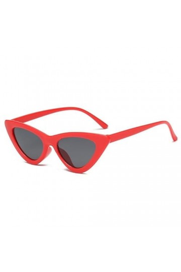 Lunettes de soleil pour femme Cateye Lunettes de soleil tendance Lunettes de soleil Chats Eye Shade, Rouge