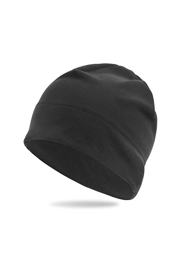 Arcweg Bonnet de Sport Hiver Unisexe Thermique Coupe-Vent Calotte pour Course Moto Vélo Cyclisme Ski Noir