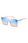 aaSccex Mode homme femme lunettes de soleil carrées oversize lunettes nuances rétro vintage Lunettes De Lecture Homme Multic