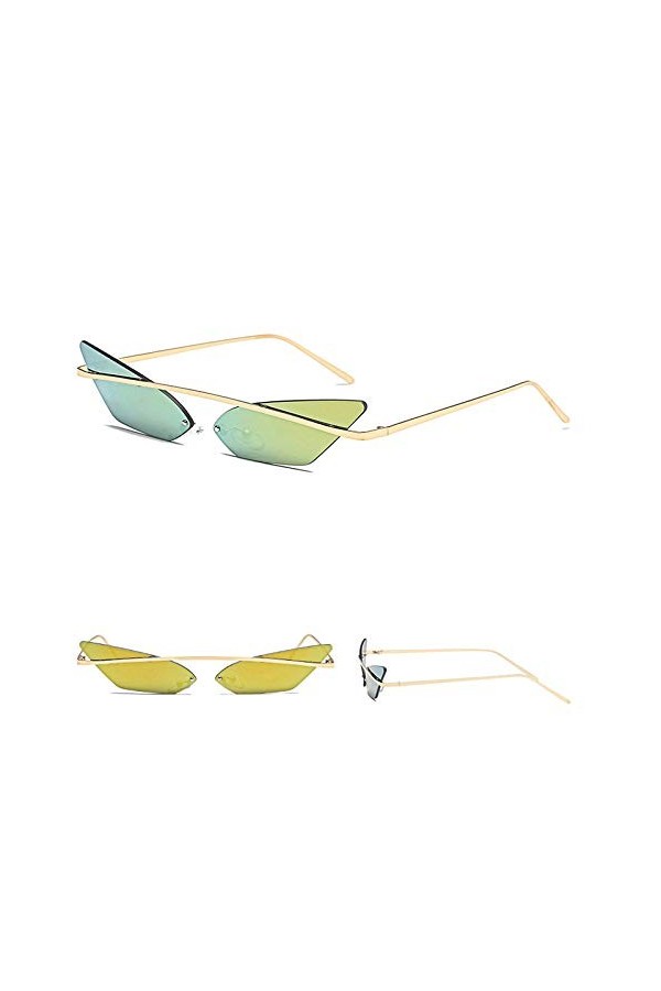 Carriere Oeil de Chat Lunettes de Soleil Femmes Cool Marque Lunettes Alliage Vintage + Cadre En Polycarbonate Miroir Dames Nu