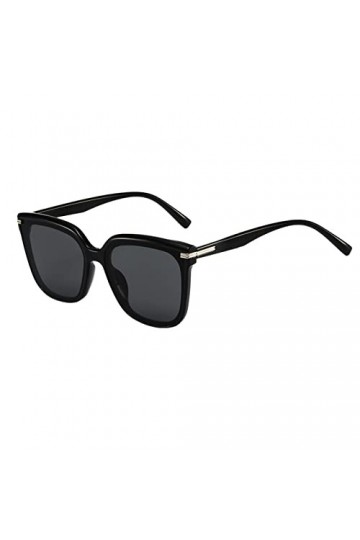 Pianshanzi Lunettes de soleil en verre pour femme Lunettes de soleil rétro rectangulaires Lunettes de soleil vintage Lunettes