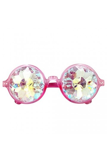 aaSccex Kaléidoscopes Lunettes Festival Party Rave Lunettes Hommes Femmes Rondes Kaléidoscopes Lunettes De Soleil Musique Ran