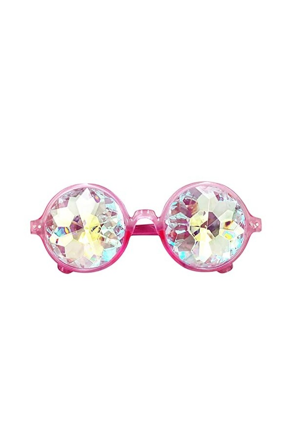 aaSccex Kaléidoscopes Lunettes Festival Party Rave Lunettes Hommes Femmes Rondes Kaléidoscopes Lunettes De Soleil Musique Ran