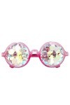 aaSccex Kaléidoscopes Lunettes Festival Party Rave Lunettes Hommes Femmes Rondes Kaléidoscopes Lunettes De Soleil Musique Ran