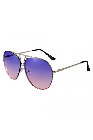 PEKKA Lunettes de Soleil surdimensionnees de Luxe pour Femmes, Armature en Metal, lentille Multicolore degradee, Lunettes de 