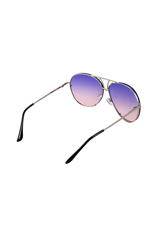 PEKKA Lunettes de Soleil surdimensionnees de Luxe pour Femmes, Armature en Metal, lentille Multicolore degradee, Lunettes de 