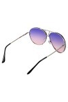 PEKKA Lunettes de Soleil surdimensionnees de Luxe pour Femmes, Armature en Metal, lentille Multicolore degradee, Lunettes de