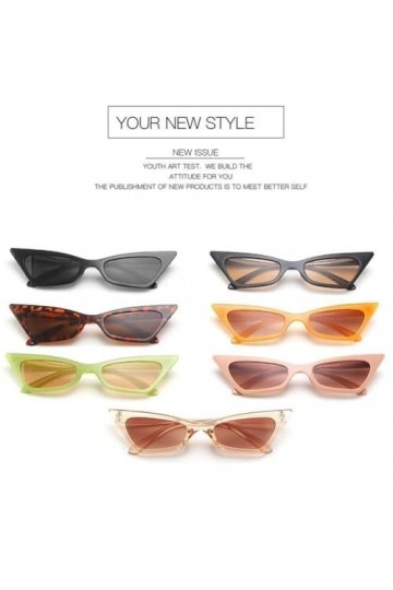 ZIRYXQ Lunettes de soleil simples et sexy pour femme - Style rétro - Rectangulaire - Couleur gelée - UV400 - Streetwear - Ten