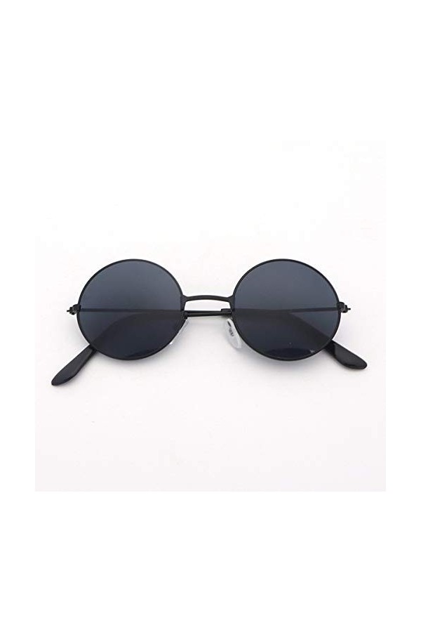 Triamisus Lunettes de Soleil Rondes rétro Vintage Retro Gothique Steampunk Mirror Lunettes de Soleil Lunettes de Soleil dorée