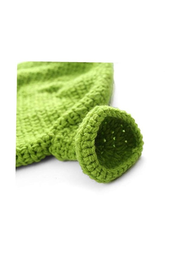 Unisexe Shrek Tricotée Main Bonnet De Laine dhiver Bonnet Cosplay Dôme Cap pour Les Femmes Hommes Costume