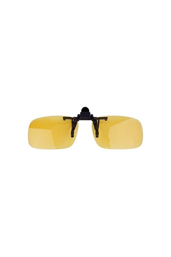 Delicacydex Conduite Nuit Vision Clip-on Flip-up Lentille Lunettes de Soleil Cool Lunettes Clip sur Lentille Anti-UV 400 Unis