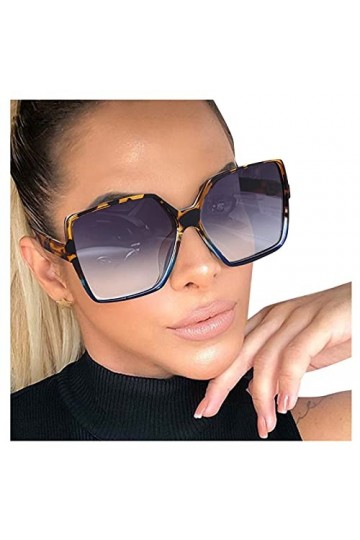 Générique Lunettes de Soleil pour Femmes Lunettes de Soleil à Monture Large Lunettes de Soleil à la Mode Lunettes Rondes Diop