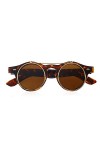 Triamisus Lunettes de Soleil Classique Steampunk Goth Lunettes Lunettes Rondes Flip Up Lunettes De Soleil Rétro Vintage Acces