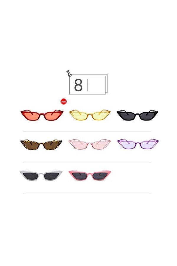 Triamisus Lunettes de Soleil Lunettes de Soleil à Petit Cadre Lunettes de Soleil rétro à la Mode Lunettes de gelée à la perso