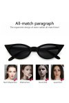 Vintage Cat Eye Femmes Lunettes De Soleil Classique Sexy Lunettes de Soleil Dames PC Cadre Résine Lentille Voyage UV400 Lunet