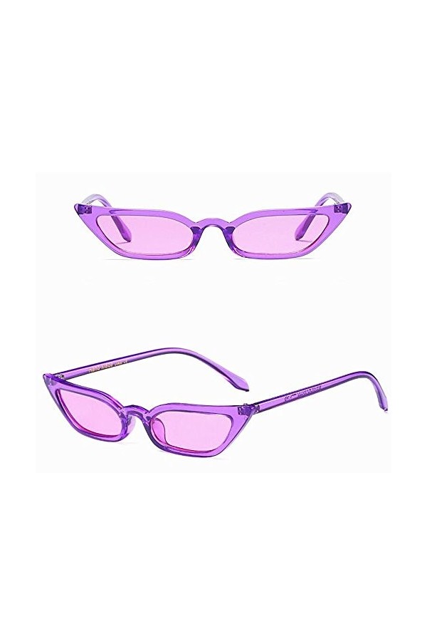 Lunettes de Soleil Femmes,Retro Lunettes UV400 à petit cadre Bringbring
