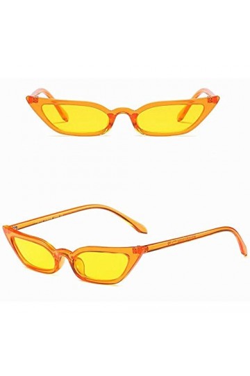 Lunettes de Soleil Femmes,Retro Lunettes UV400 à petit cadre Bringbring