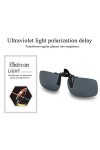Delicacydex Conduite Nuit Vision Clip-on Flip-up Lentille Lunettes de Soleil Cool Lunettes Clip sur Lentille Anti-UV 400 Unis
