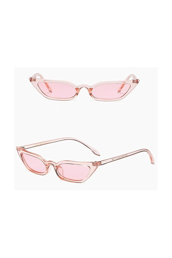 Lunettes de Soleil Femmes,Retro Lunettes UV400 à petit cadre Bringbring