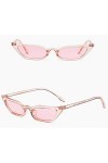 Lunettes de Soleil Femmes,Retro Lunettes UV400 à petit cadre Bringbring