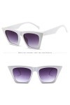 Lunettes de Femmes Solike Énorme Rétro Lunettes de Soleil Femme Square Armature en PC Plastique Lunettes Clout Protection UV4