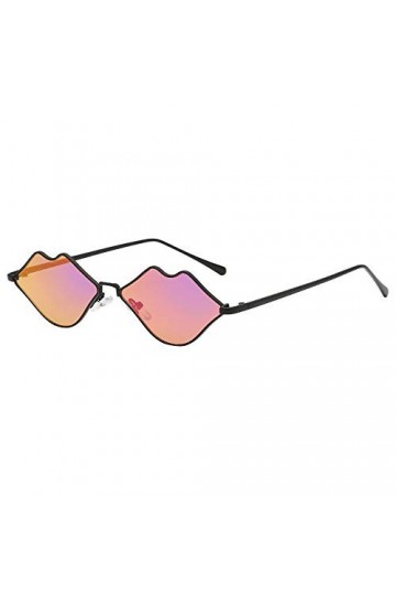 Femmes Homme Mode Vintage Lèvres Forme Irrégulière Lunettes de Soleil Lunettes Rétro Unisexe Lunettes De Vacances DéTé De Pl