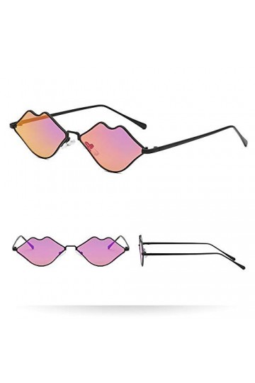 Femmes Homme Mode Vintage Lèvres Forme Irrégulière Lunettes de Soleil Lunettes Rétro Unisexe Lunettes De Vacances DéTé De Pl