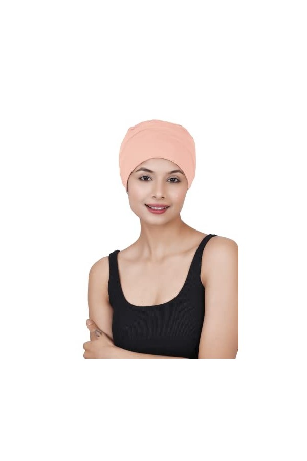 SAKUCHI Chapeaux de Chimio Bonnet de Sommeil Solide Bonnet de Cancer en Bambou pour Femme