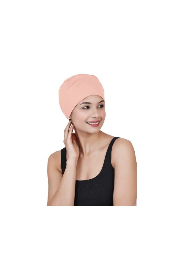 SAKUCHI Chapeaux de Chimio Bonnet de Sommeil Solide Bonnet de Cancer en Bambou pour Femme