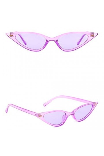 HolAngela Lunettes de Soleil Mode Unisexe à Petit Cadre Lunettes de Soleil œil de Chat rétro Vintage Lunettes Lecture Pliante