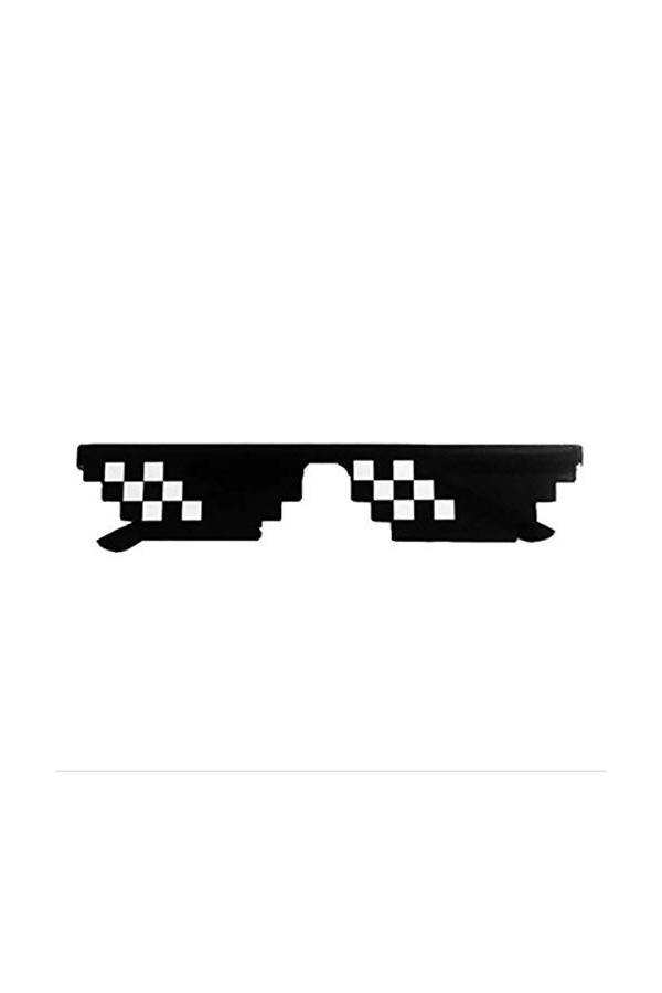 Greatangle Mosaïque Pixel Lunettes Lunettes de Soleil Lunettes de Soleil codées Pratiques Cadeau danniversaire Performance d