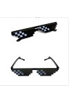 Greatangle Mosaïque Pixel Lunettes Lunettes de Soleil Lunettes de Soleil codées Pratiques Cadeau danniversaire Performance d