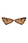 Ba30DEllylelly Cat Eye Femmes Lunettes de Soleil Triangle irrégulier UV400 Lunettes Lunettes de Soleil Lunettes de Soleil PC 