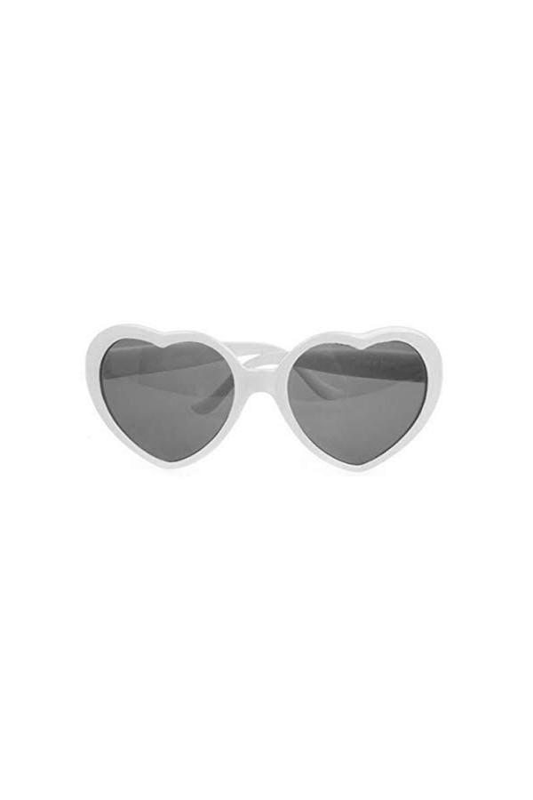 Greatangle À la mode en forme de coeur lunettes de soleil en plastique cadre UV400 miroir unisexe verre de soleil beaux enfan