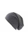 shenky - Bonnet en Jersey - Unisexe - Gris foncé