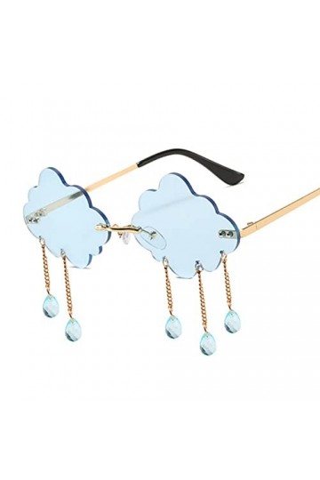 Rétro Gland Nuage Lunettes de Soleil Femmes Mode Lunettes de Soleil sans Monture personnalité des Femmes