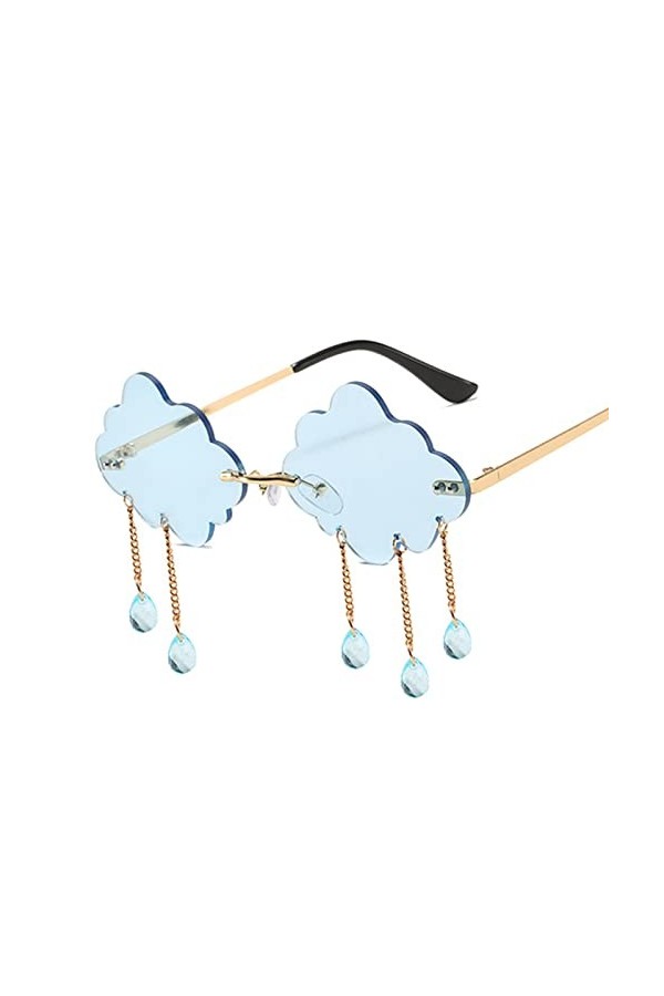 Rétro Gland Nuage Lunettes de Soleil Femmes Mode Lunettes de Soleil sans Monture personnalité des Femmes