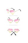 Petit Cadre Lunettes De Soleil Femme Homme,Vintage Retro Lunettes Unisexe Lunettes Retro Bringbring