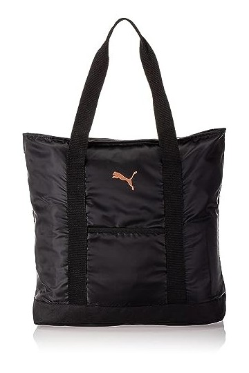 PUMA Womens Evercat Cambridge Tote, Black/Gold, OS