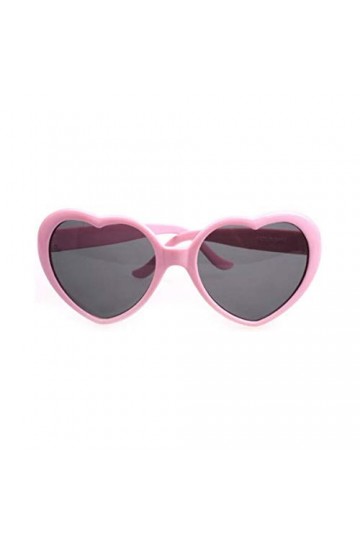 Greatangle À la Mode en Forme de Coeur Lunettes de Soleil en Plastique Cadre UV400 Miroir Unisexe Verre de Soleil Beaux Enfan