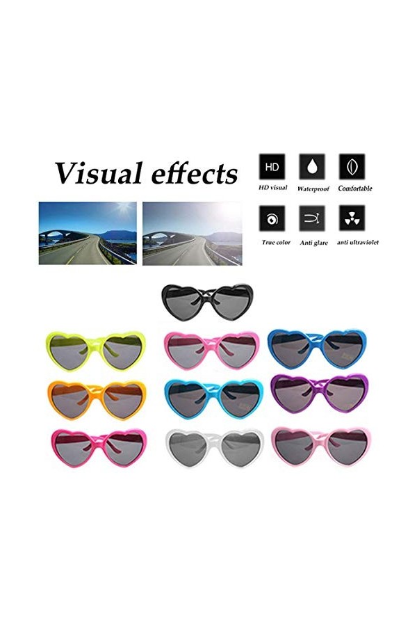 Greatangle À la Mode en Forme de Coeur Lunettes de Soleil en Plastique Cadre UV400 Miroir Unisexe Verre de Soleil Beaux Enfan
