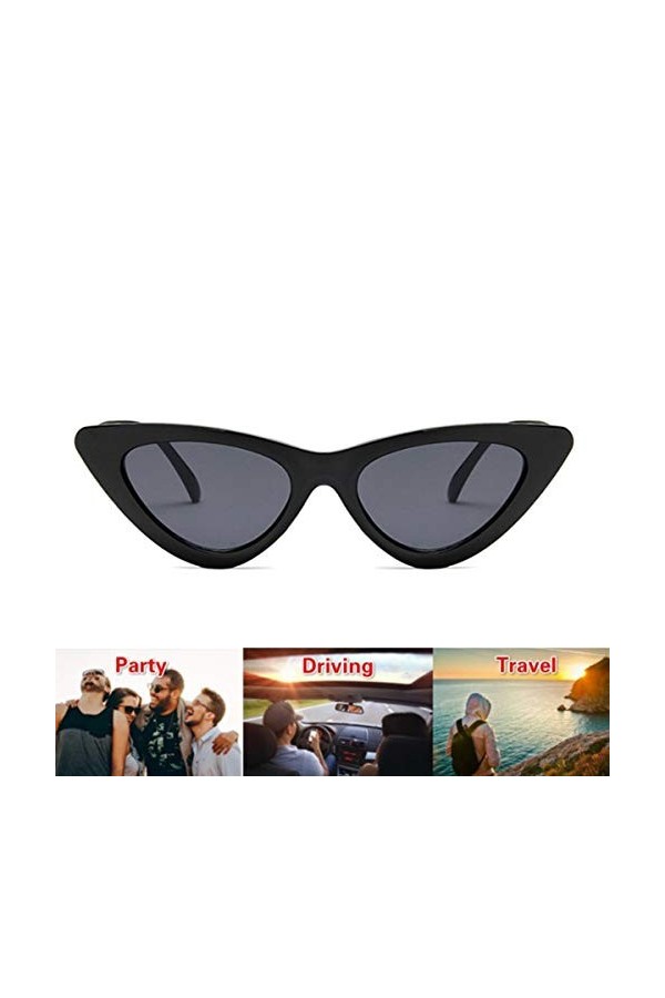 Greatangle Vintage Triangle Cat Eye Femmes Lunettes De Soleil Personnalité Lunettes De Soleil PC Cadre Résine Lentille Voyage