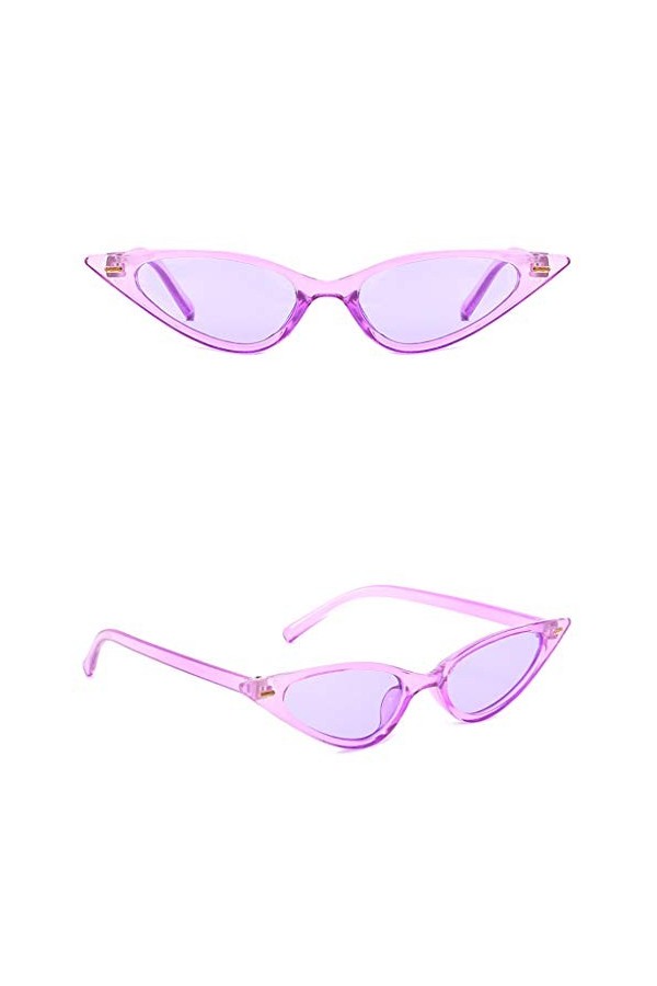 Solike Cat Eyes Triangle Lunettes de soleil Femmes Vintage Retro Eyewear Intégré UV Coloured Glasses Lunettes