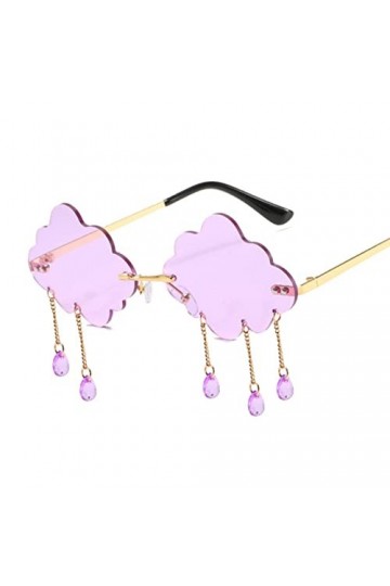 Generic Rétro Gland Nuage Lunettes de Soleil Femmes Mode Lunettes de Soleil sans Monture personnalité des Femmes