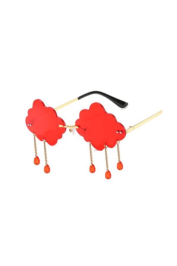 Generic Rétro Gland Nuage Lunettes de Soleil Femmes Mode Lunettes de Soleil sans Monture personnalité des Femmes